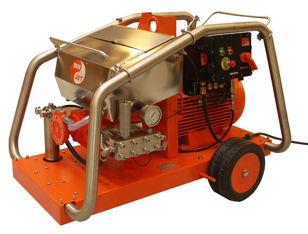 واترجت الکتریکی برقی 2000 بار جهت رسوب زدایی و شستشوی صنعتی مدل CEX-40 ساخت دن جت دانمارک