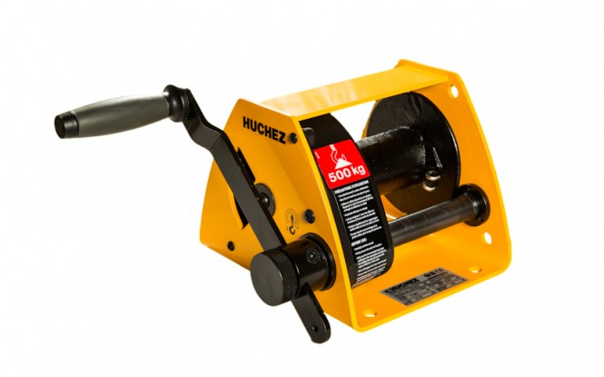 وینچ دستی کشنده افقی با ظرفیت 750 کیلوگرم مدل MANIBOX GR - 750 with galvanized frame ساخت هوچز فرانسه